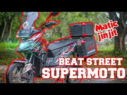 Modifikasi Beat Street Supermoto Terbaru Beat Street Jinjit Untuk Touring Youtube
