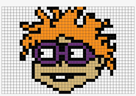 Minecraft pixel art on graph paper. Chucky Rugrats Pixel Art Free Transparent Png Download Pngkey