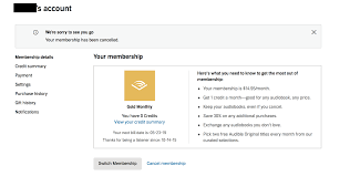 If you have any remaining credits on your account, you will be prompted to use them prior to canceling. How To Cancel Audible Your Guide With Screenshots Tbr