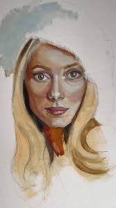 Falling back in love with oil painting thanks to @artwithlovefoundation ,  #oilpainting #fashionportraits #oilportraitpainting #catherinedeneuve  #artistsoninstagram #oldhollywoodglam