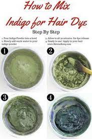 1 Pour Indigo Powder Into A Bowl 2 Slowly Add Warm Water To Your Indigo Powder 3 Allow To Sit 30 Indigo Powder For Hair Dyed Hair Indigo Hair