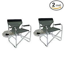onwaysports aluminum frame director chair with side table lightweight foldable portable for camping 2 pack review camping chairs side table aluminum