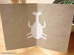 How to create a simple die cut card, plus a stepped up faux stained glass version! Muumade Paper Cut Out Cards