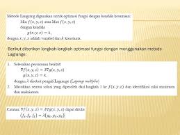 Untuk menentukan nilai maksimum suatu fungsi f(x) dalam matlab diperlukan sedikit manipulasi fungsi. Metode Lagrange Ppt Download