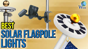 Solar flag pole light 176 led, 880 lumens brightest solar powered flagpole lights for most 15 to 25 ft flag poles, 100% flag coverage, 6800mah downlight last. 6 Best Solar Flagpole Lights 2017 Youtube