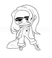 Coloring pages of the american singer billie eilish. How To Draw A Chibi Billie Eilish Step By Step Drawing Guide By Dawn Dragoart Com