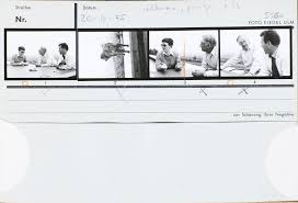 Josef Albers Inge Aicher Scholl And Otl Aicher Including Bambi Hans G Conrad S Dog 20 June 1955 Terrace Of Hfg Ulm Ulm S Josef Albers Otl Aicher Bambi