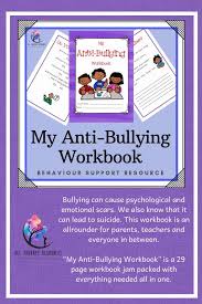 My Anti Bullying Workbook Lesson Plans Just Print Tpt Anti Bullying Workbook Bullying