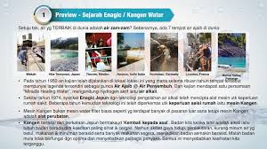 Saya terangkan sikit dulu hari ni. Kangen Water Dato Jahlilawati Abu Bakar