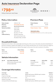 Before you file a claim, reviewing your policy declaration page will tell. Declarations Page Flinsco Com Auto Home Business Insurance Quotes