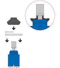 Replacing the mixer tap cartridge (CHR after 2016)