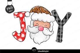 Download Santa Christmas Joy Leopard Graphic By Catandme Creative Fabrica SVG Cut Files