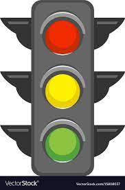Traffic Light Royalty Free Vector Image Vectorstock Traffic Light Art Transportation Borders For Paper