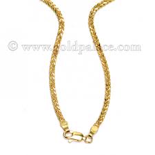 Our new franco and spiga chains come with a certificate of authenticity and an official uk hallmark stamp. Gold Foxtail Chain 24 0 Inches Gold Palace Jewelers Inc