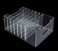 Custom 7 Grids Acrylic File Organziers Perspex File Holders File Holders Perspex Acrylic