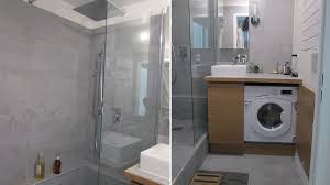 Avant Apres Amenager Une Petite Salle De Bains Au Masculin Amenagement Salle De Bain Salle De Bain 3m2 Plan Salle De Bain