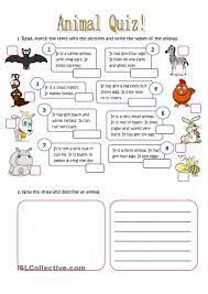 Animal Quiz Animal Quiz Teaching Fun Quiz