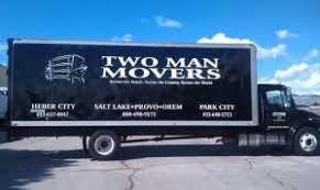 Cost & time examples for interstate moves. Salt Lake City Movers Two Man Movers Storage