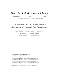Get discounts and savings that will help you feel better and achieve the health you want. Pdf The Business Case For Diabetes Disease Management For Managed Care Organizations