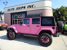 Black And Hot Pink Jeep Hot Pink Jeep With Pink Rims 2015 Jeep Wrangler Unlimited Sahara 57 900 Pinkrims Hot Pink Pink Jeep Jeep Wrangler Unlimited Sahara Jeep Wrangler Unlimited