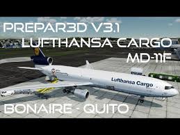 Prepar3d V3 1 Ivao Lufthansa Cargo Md 11f Bonaire Tncb
