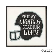 Friday Night Lights Sign Oriental Trading In 2020 Friday Night Lights Friday Night Football Cheer Signs