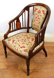 Edwardian Marquetry And Inlaid Mahogany Tub Chair Furniture Tub Chair Chair