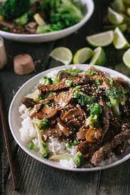 Asian Beef With Broccoli And Mushrooms By Davide Illini For Stocksy United Beef And Mushroom Recipe Indian Food Recipes Recipes