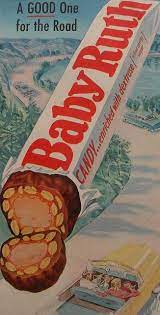 1940s Baby Ruth Candy Bar Vintage Illustration Advertisement Vintage Food Labels Vintage Ads Vintage Illustration