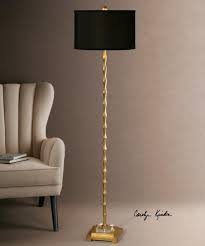 This ceramic bamboo table lamp is handcrafted and finished in a glossy turquoise glaze. Bamboo Floor Lamp Antique Gold Scenario Home