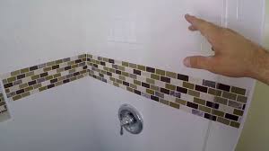 The bathroom tile ideas in the picture creates a clear separation between the floor and wall. Bath Shower Tile Ideas Episode 3 Tub To Walk In Shower Youtube