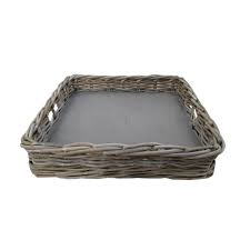 Check out our rattan basket trays selection for the very best in unique or custom, handmade pieces from our shops. Grey Buff Rattan Large Wicker Square Tray
