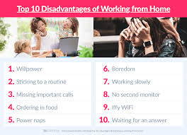 Since you are a fixed part of a team, you often (but not always!) have a given working schedule you have to stick to, which can include the start and end. Top 10 Advantages And Disadvantages Of Working From Home Clicktime