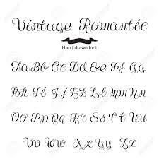 Handwritten fonts fancy fonts, cool fonts, pretty fonts, thin. Hand Written Calligraphy Vintage Romantic Font Royalty Free Cliparts Vectors And Stock Illustration Image 59855163