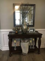 The entry table needs to be similar to the complete theme of your home so it can be stained according to your this idea for the table ensures that there is enough space as it has two racks for storage. Pin On Office Decor