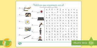 Sopa De Letras Palabras Que Empiezan Por Cl