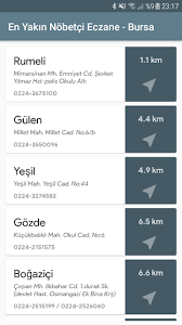 Bursa ili ve tüm ilçeleri için günlük nöbetçi eczanelerine ulaşmak için yukarıdaki linke tıklayınız. Download En Yakin Nobetci Eczane Bursa Free For Android En Yakin Nobetci Eczane Bursa Apk Download Steprimo Com