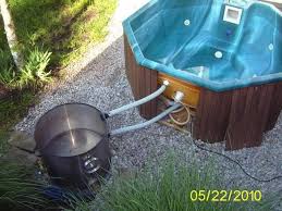 Wood Fired Hot Tub Heater Wood Burning Stoves Forum At Permies Diy Hot Tub Hot Tub Outdoor Outdoor Tub