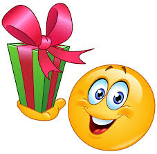 Whatsapp Birthday Emoji Copy And Paste Smiley With A Gift Birthday Emoticons Funny Emoticons Smiley