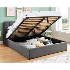 Lit Coffre 160x200 Gris Fonce Sommier A Lattes Relevable Collection Tommy 160 X 200 Cm Lit Coffre Lit Coffre 160x200 Lit Coffre 140x190