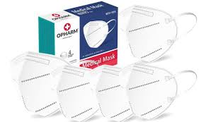 Wysyłka 24h ➤ kup teraz! Maseczki Medyczne Kn95 Opharm 5 Szt Pudelko Polskie Medical Promo Sklep Medyczny