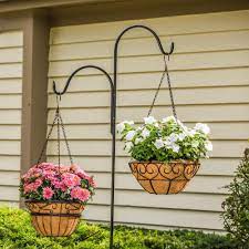 Vigoro 84 In Traditional Double Shepherd Hook 844645vg The Home Depot In 2021 Hanging Plants Outdoor Hanging Plants Plant Stands Outdoor