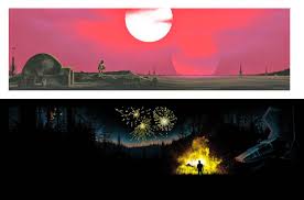 I M Here To Rescue You Star Wars Variant Screen Prints By Mark Englert Tatooine Variant Endor Variant Star Wars Artwork Star Wars Art Star Wars