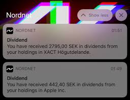 Rasmus Jarborg On Twitter I Love The Smell Of Dividends In The Morning Nordnet App Push Dividendseason
