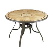 Louisiana Outdoor Pedestal Table 48 Round With Umbrella Hole Resin Top With Decorative Plastic Outdoor Furniture Resin Patio Furniture Patio Table Top