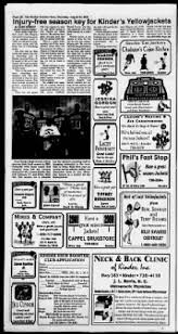 Cajun kitchen cafe serves breakfast and lunch at our 5 restaurants in santa barbara, goleta and ventura. The Kinder Courier News From Kinder Louisiana On August 24 2000 14