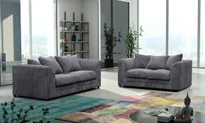 Your fabric sofa should also be able to convey your taste and sense to style. Elegant Logan 3 2 Seater Jumbo Cord Fabric Sofa Set Furniturestop Co Uk