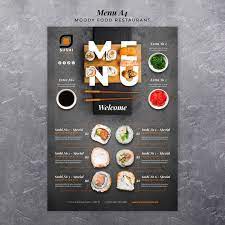 Free Psd Moody Food Restaurant Menu Template Menu Restaurant Cafe Menu Design Menu Design Template