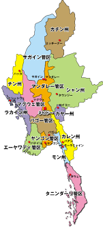 地図 ミャンマー