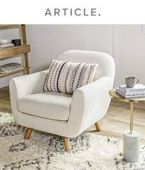 Gabriola Ivory Boucle Lounge Chair Accent Chairs For Living Room Living Room Chairs Comfy Sitting Room Chairs